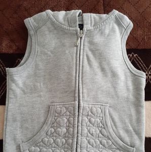 Gray vest for girl